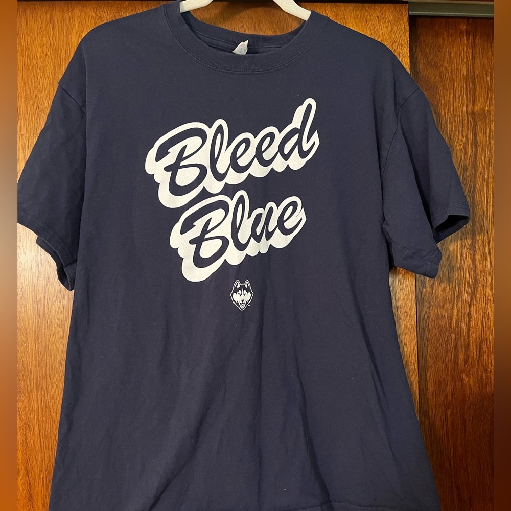 UConn bleed blue shirt